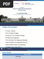 Product Design and Development: Lesson 01