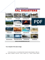 Types of Natural Disaster: Your Viewpoint of The Above Image