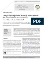 Determination of Nicotine in Tobacco Leaves