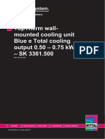Toptherm Wall-Mounted Cooling Unit Blue E Total Cooling Output 0.50 - 0.75 KW - SK 3361.500
