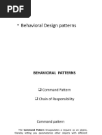 Behavioral Patterns