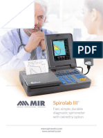 Spirolab III: Fast, Simple, Durable Diagnostic Spirometer With Oximetry Option