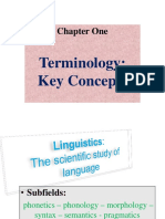 Chapter One: Terminology: Key Concepts