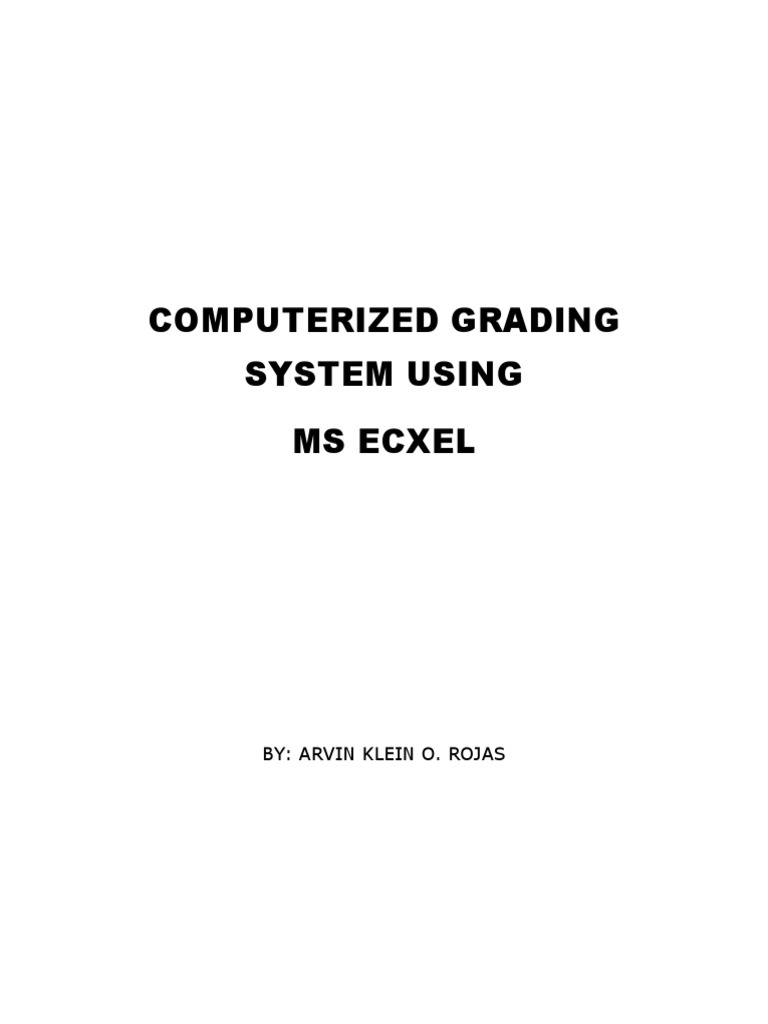 Computerized Grading System Using | PDF