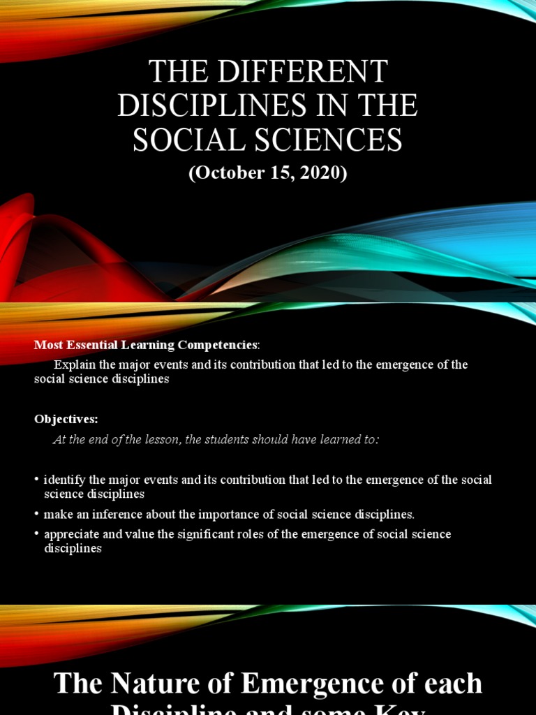 Overview of Social Science Disciplines | PDF | Sociology | Psychology