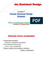 SRDS Lecture 9 Earthquake Resistant Design Methods