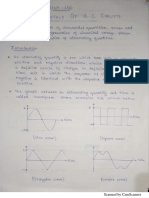 Fundamentals of A.C. Circuits