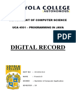 Digital Record: Department of Computer Science