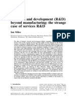 Research and Development (R&D) Beyond Manufacturing: The Strange Case of Services R&D