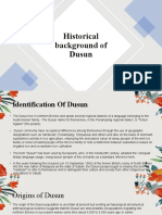 Historical Background of Dusun