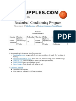 Basketball Conditioning Program