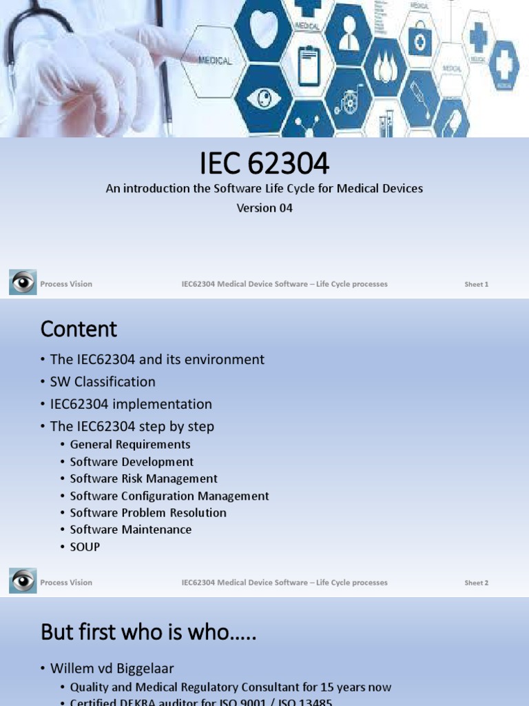 IEC62304 Training | PDF | Risk Management | Verification And Validation