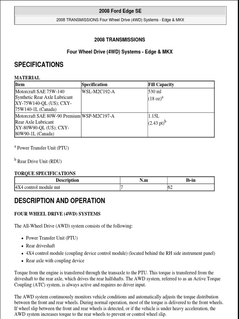 2013 FORD EDGE SERVICE MANUAL PDF FREE DOWNLOAD intelligence overview