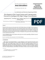 Development of The Control System and Communication Network For Intelligent SF6 High Voltage Circuit-Breaker