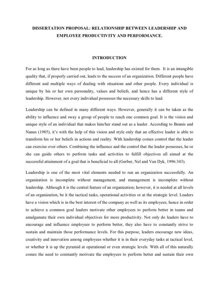 dissertation leadership research