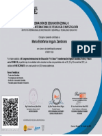 II Congreso Internacional de Educación “Transformación Digital Educativa Retos y Futuro en La COVID 19” 2021-Certificado Partipante 4702