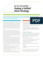 When Developing A Unified Communications Strategy: Seven Things To Consider