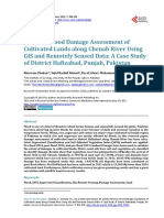 Riverine Flood Damage Assessment of Cultivated Lands Along Chenab River Using GIS and Remotely Sensed Data: A Case Study of District Hafizabad, Punjab, Pakistan