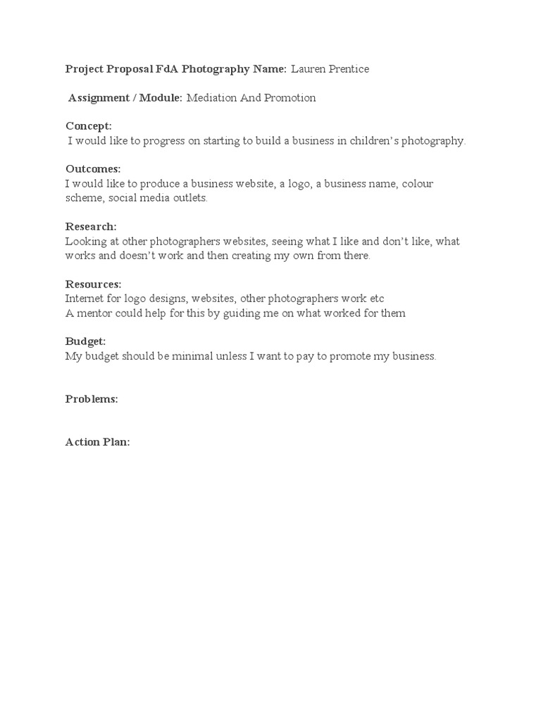 Project Proposal Fda Mediation | PDF