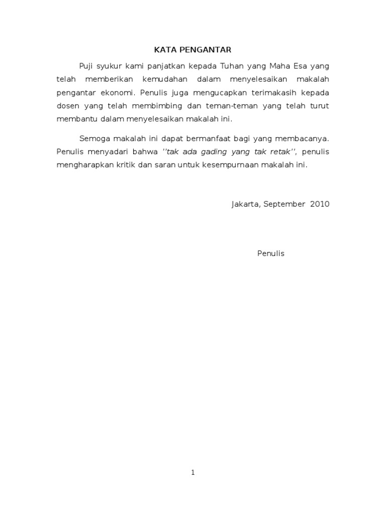 Pengantar Ilmu Ekonomi