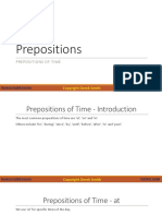 Prepositions of Time Explained