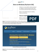 How To Install Python On Windows (Pycharm IDE)