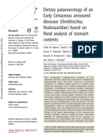 Dietary Palaeoecology of An Early Cretaceous Armoured Dinosaur (Ornithischia Nodosauridae) Based On Floral Analysis of Stomach