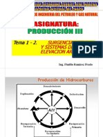 Tema 1 y 2. Surgencia Natural y Sistemas de Elevacion Artificial - W