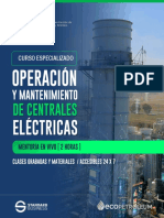 Brochure de Curso Grabado de Operación y Mantenimiento en Centrales Eléctricas