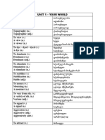 Word Family - Unit 1