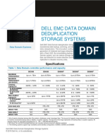 DELL EMC DATA DOMAIN DEDUPLICATION STORAGE SYSTEMS - Spec Sheet