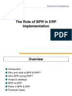 The Role of BPR in ERP Implementation