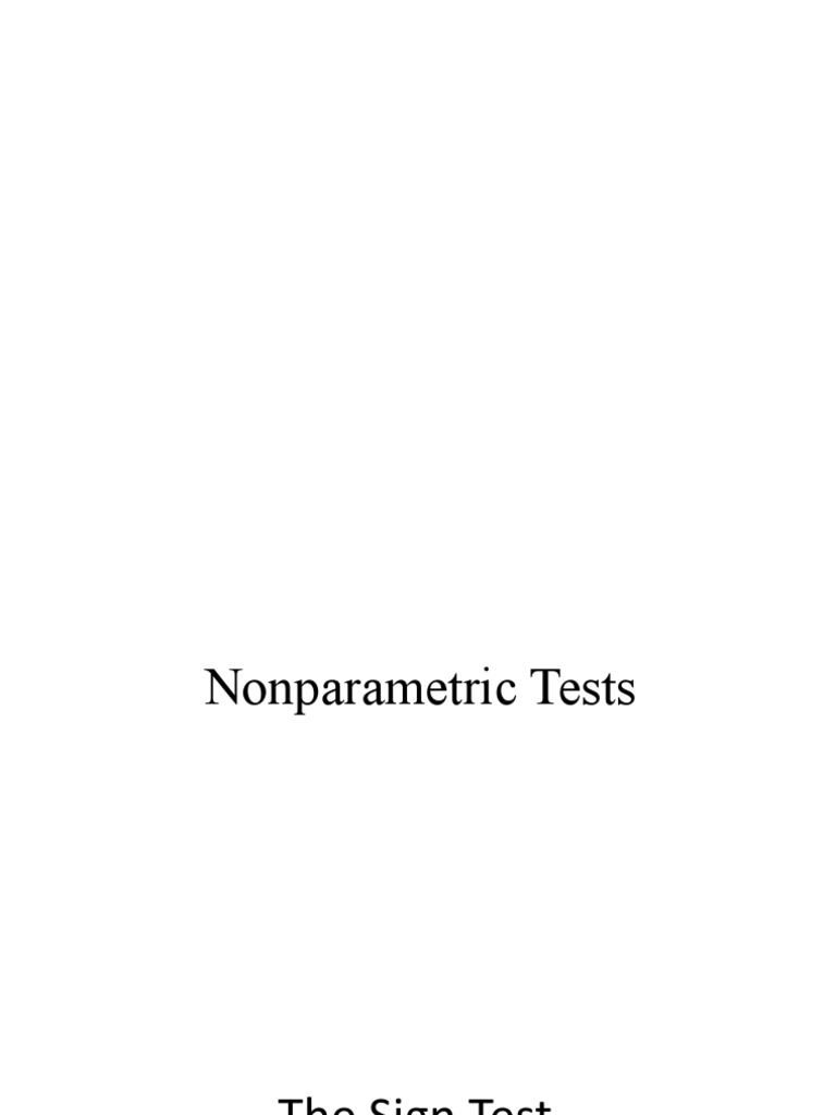 Non Parametric Test - Final | PDF | Statistical Hypothesis Testing ...