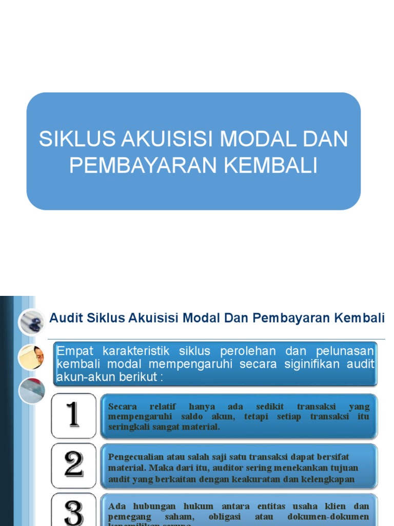 Audit Siklus Akuisisi Modal | PDF | Bisnis | Hukum