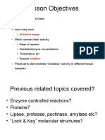 Lesson Objectives: - Enzyme Unit Overview