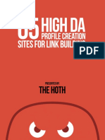 Build Your Brand & Traffic with High DA Profile Links