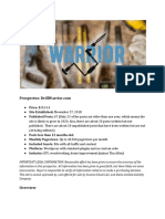 Drill Warrior Prospectus January 2020