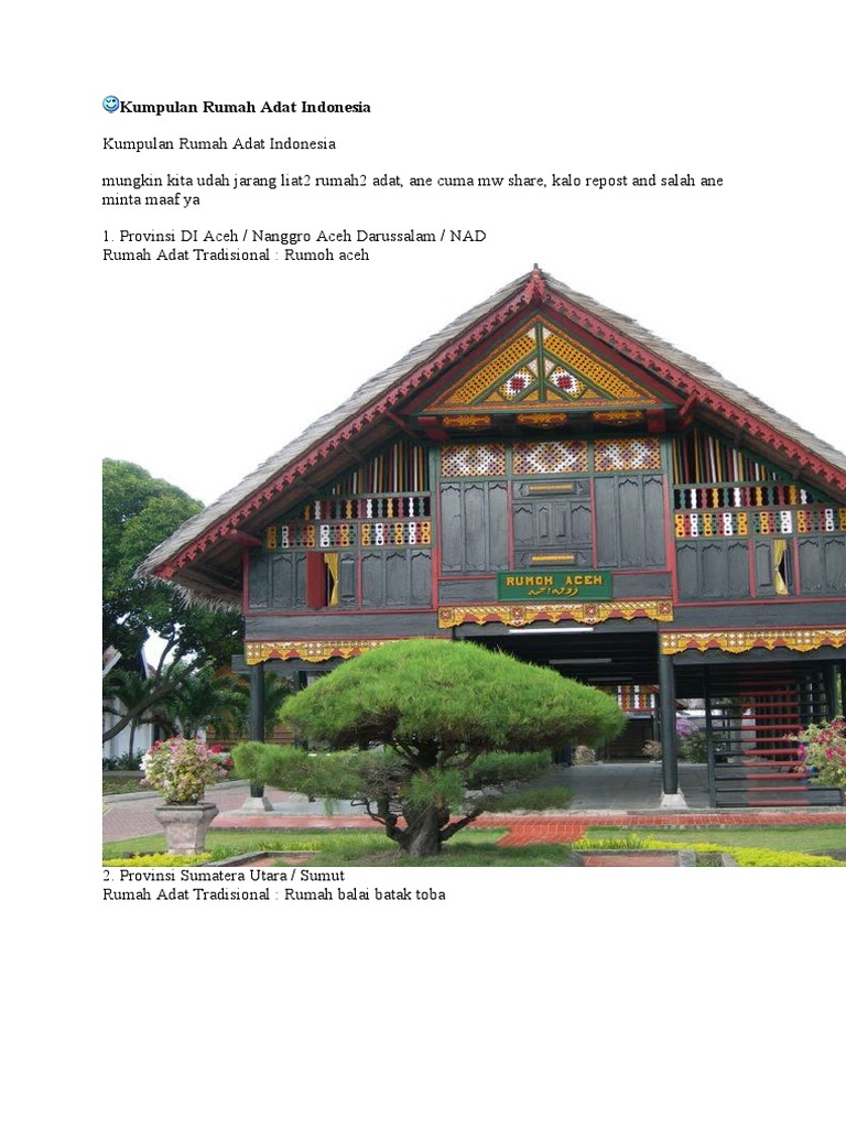 Gambar Rumah  Adat Indonesia Aristek Sederhana