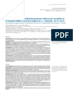 Caracterizacion de La Poblacion Gestante Adolescente Atendidas en Al Hospital Militar de Colombia 2012-2015