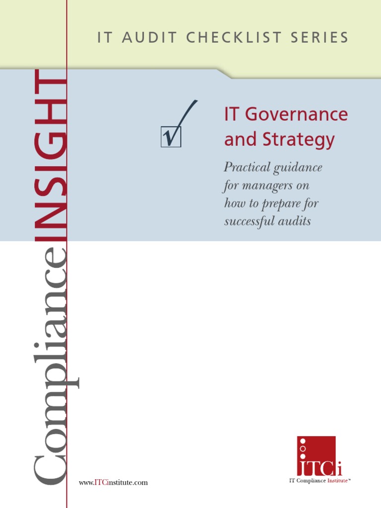 IT Governance and Strategy: It Audit Checklist Series | PDF | Internal ...