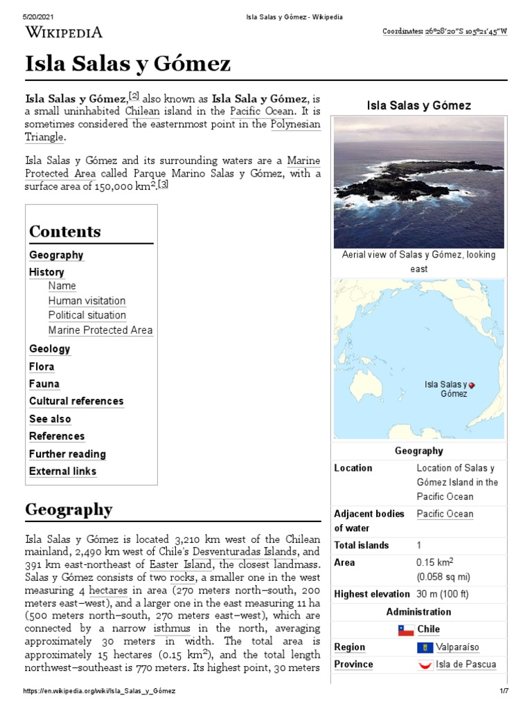 Isla Salas y Gómez PDF Nature