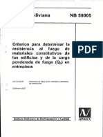 438169992 NB 58005 2007 Criterios Para Determinar La Resistencia Al Fuego1 PDF
