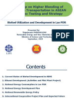 Workshop On Higher Blending of Biofuel The Transportation in ASEAN Countries: Testing and Strategy