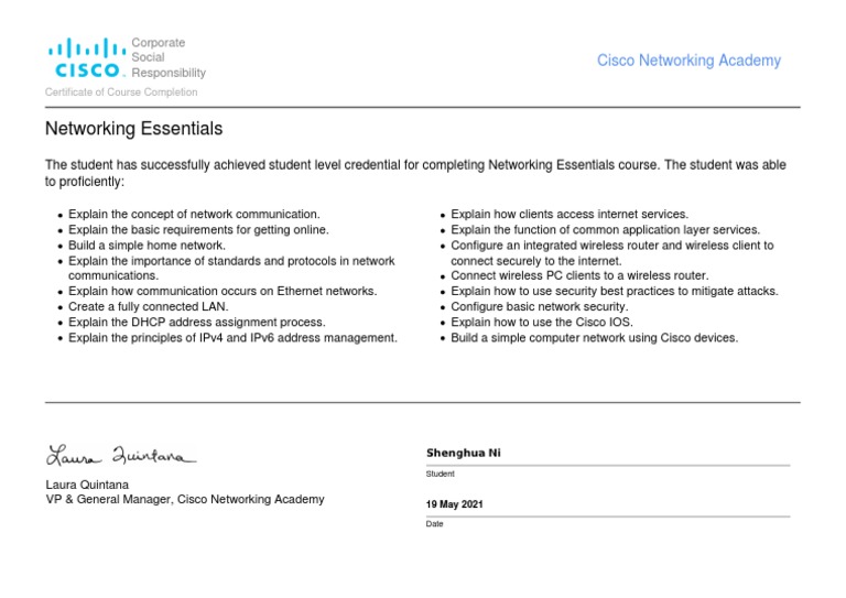 basic cisco certification