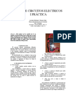 Informe Circuitos Electricos I Práctica - Arevalo - Chacua