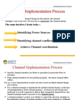 Channel Implementation Process: Identifying Power Sources Identifying Channel Conflicts Achieve Channel Coordination