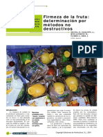 Artículo: Firmeza de La Fruta: Determinación Por Métodos No Destructivos