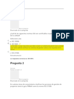 Evaluación Clase 4 - Gestión de La Calidad