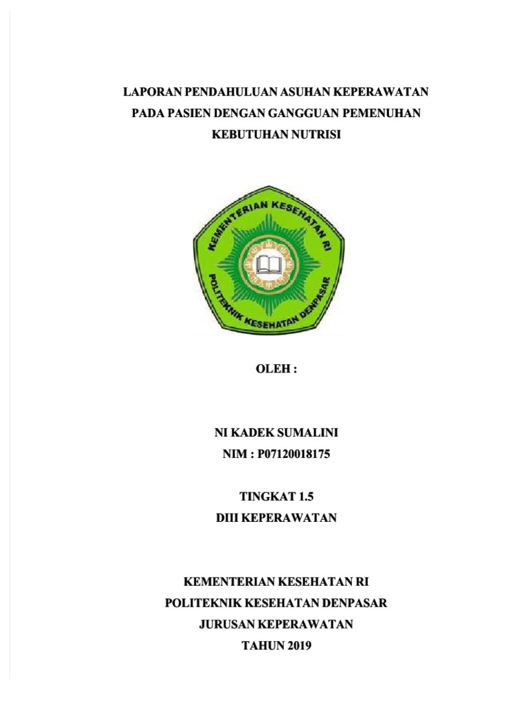 Pdf Lp Defisit Nutrisi Sdki Dd Pdf