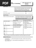 Internal Audit Planning and Scheduling Sample Format